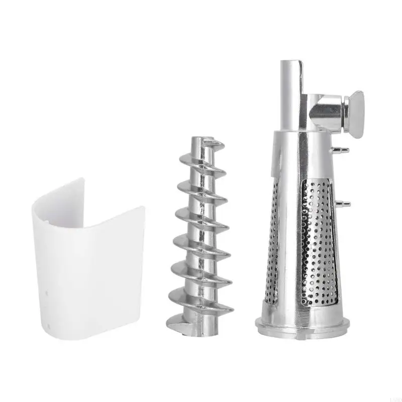

L5BD Metal Grinder Attachment Fruits Jucier Vegetables Strainer Vegetable Attachment Strainer Set Metal Texture Easy to Clean