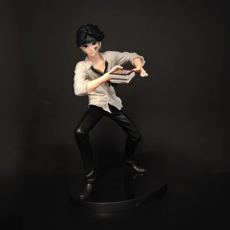 Anime-Figur Hunter X Hunter Chrollo Lucilfer Phantom Troupe Sammlerstück PVC-Modell Desktop-Ornament für Anime-Sammler