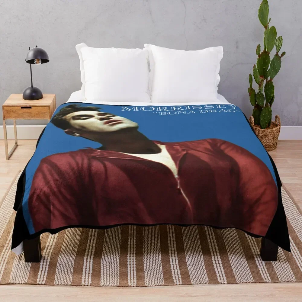 

Morrissey bona drag Throw Blanket halloween Flannel Fabric heavy to sleep Blankets