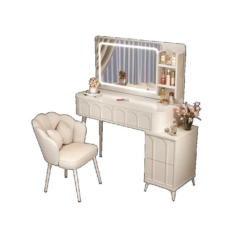 

Cream wind dresser bedroom modern simple small apartment makeup table bedside