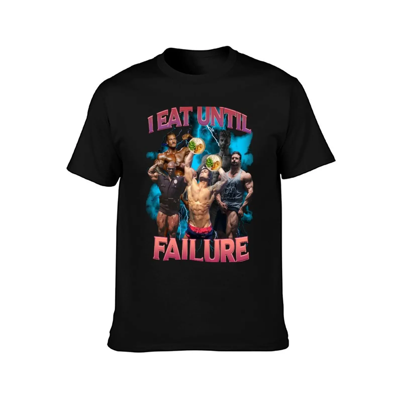 I eat until failure T-Shirt Summer Casual Cotton Tee Oversized Streetwear Tops Vintage Graphic Print Loose Fit Short Sleeve