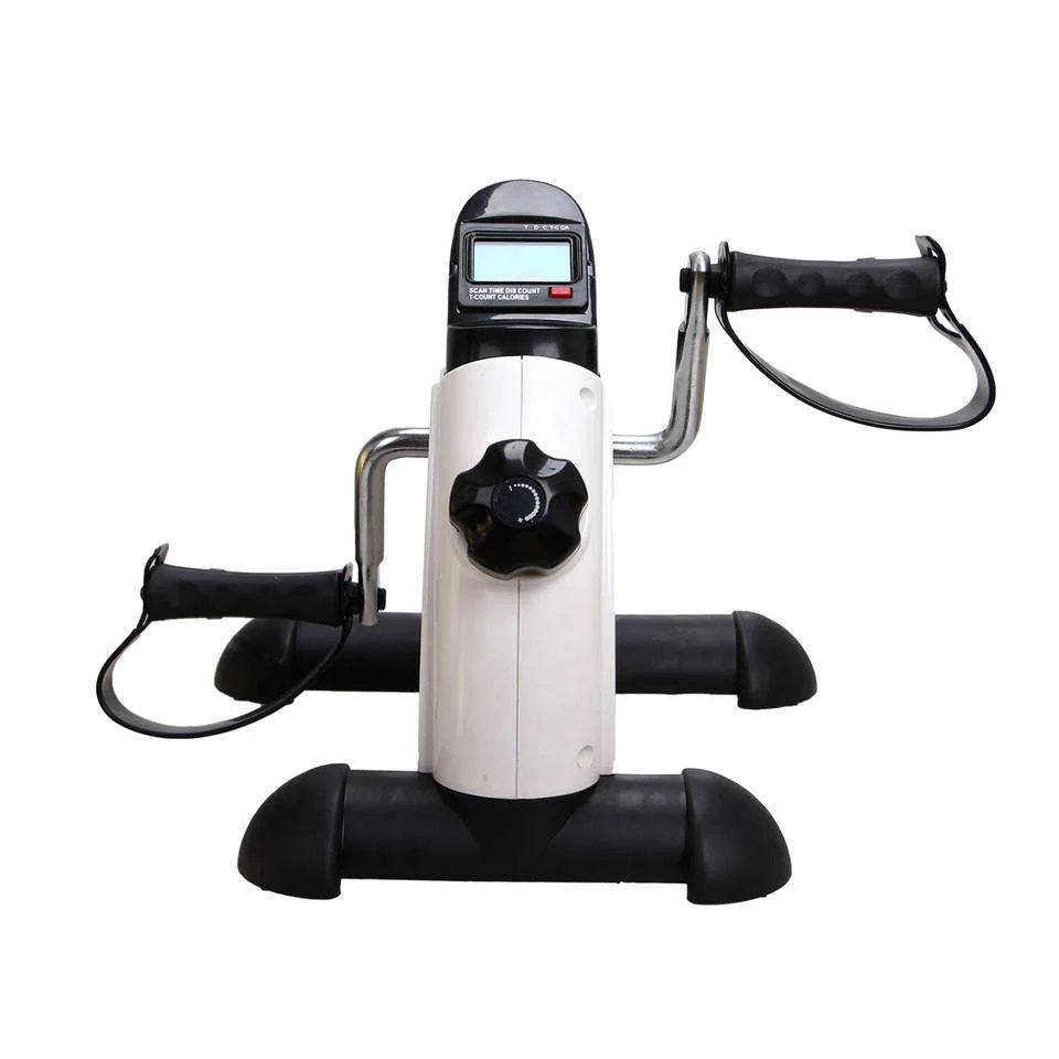 Portable Mini Home Exercise Bike Trainer Under Desk Pedal Exerciser for Arms & Legs Health Recovery view 2