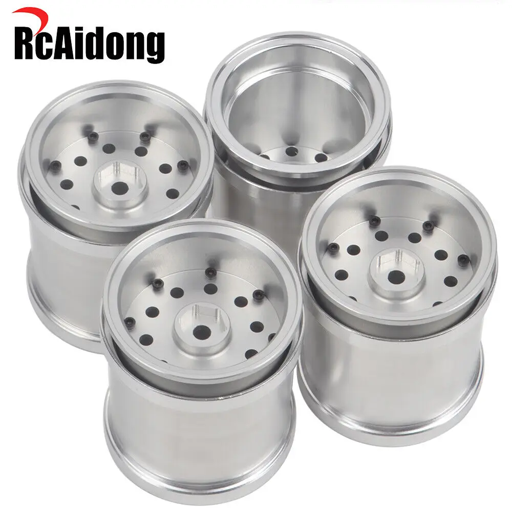 Aluminum Beadlock Wheel Rims Kit for Tamiya 1/24 Heavy Dump Truck GF-01 G6-01