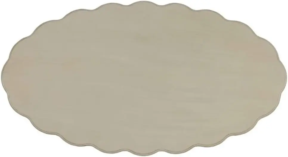 Mesa de centro oval Fordon em branco antigo