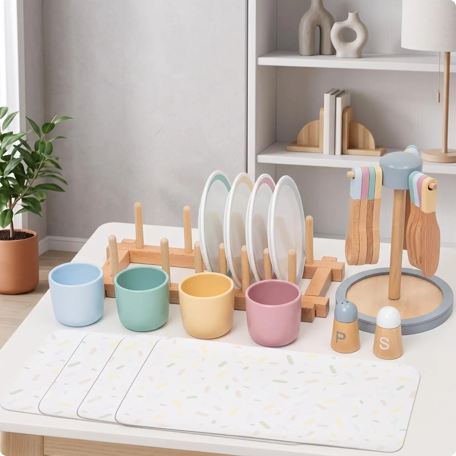 jouet-de-vaisselle-en-bois-pastel--bords-arrondis-service-a-the-avec-support-a-dessert-pour-salle-de-jeux