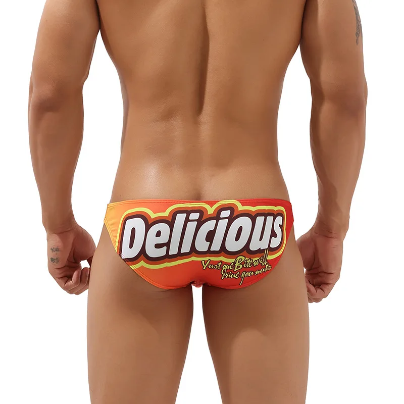 SEOBEAN Herren-Unterwäsche mit modischem Druck, sexy Bikini, trendige Innenhose, bequeme Slips