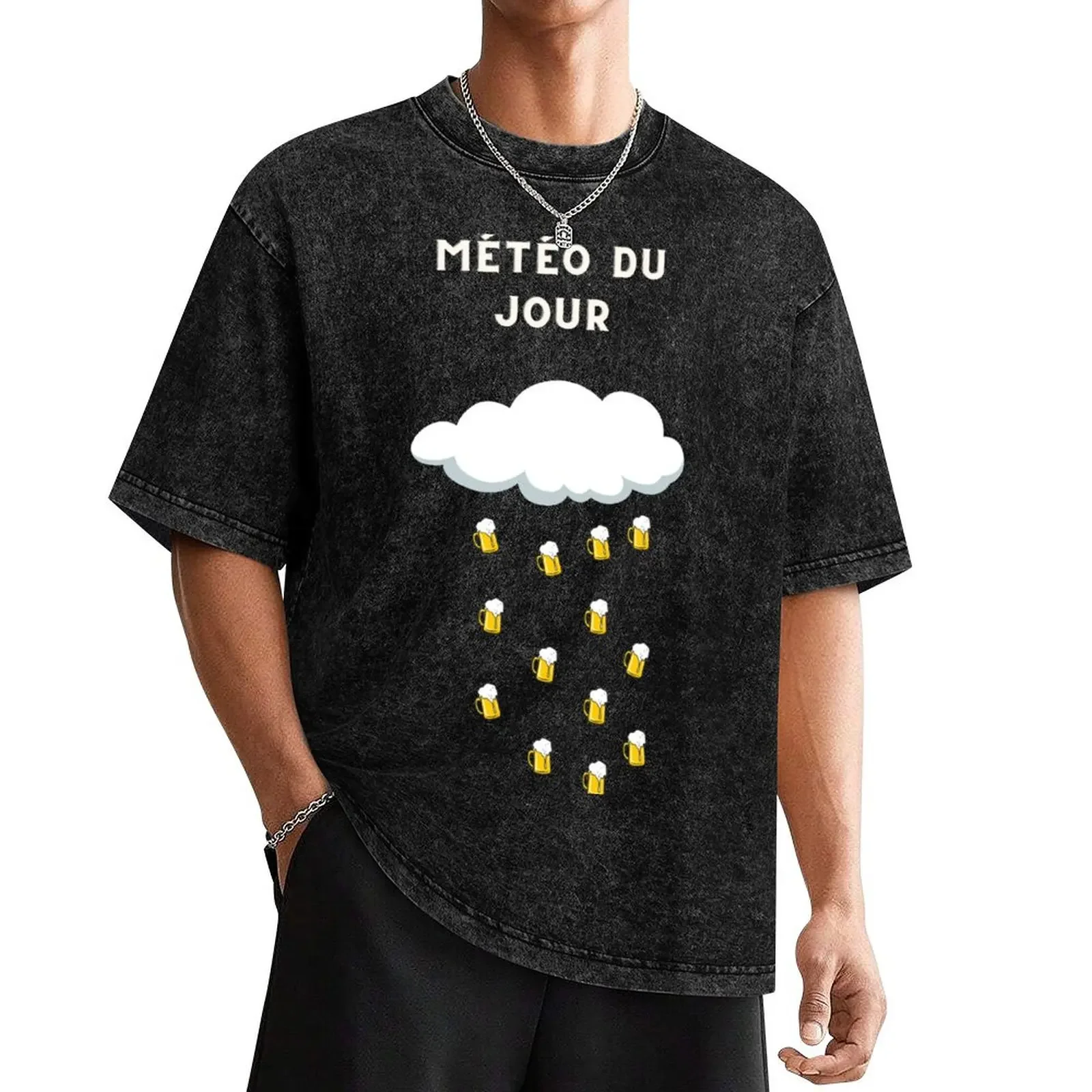 

Weather forecast alcohol T-Shirt kawaii clothes customizeds for a boy graphic shirts oversized t shirt men