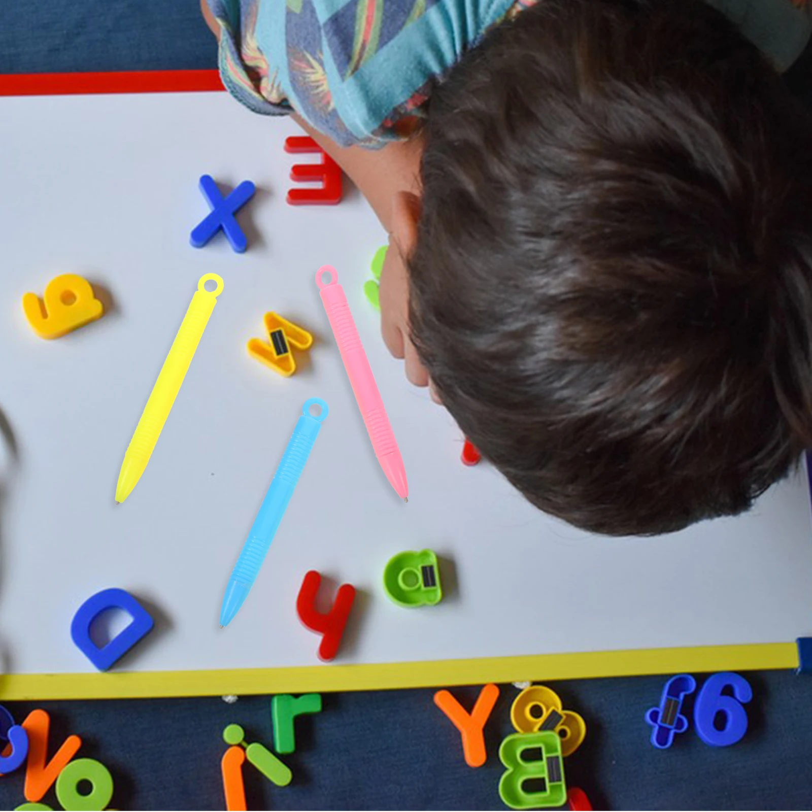 6Pcs Magnetic Drawing Pen Drawing Board Pen Kids Stylus Craft for Tablet Blackboard Marker Chalk Office School Art Stationery