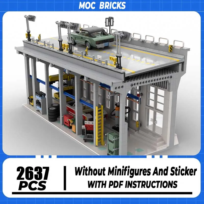 

Street View Moc Building Blocks Speed Champion Car Manufacture Model Technology Brick DIY Assembly Construction Toy Holiday Gift