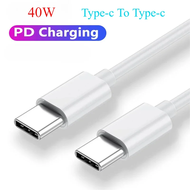 PD 40W USB C To USB Type C Fast Charging for Huawei Samsung Galaxy A25 A15 A14 Xiaomi 13 Redmi 12 Macbook IPad Data Cable