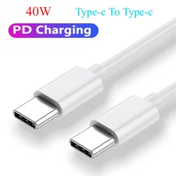 PD 40W USB C To USB Type C  Fast Charging for Huawei Samsung Galaxy A25 A15 A14 Xiaomi 13 Redmi 12 Macbook IPad Data Cable