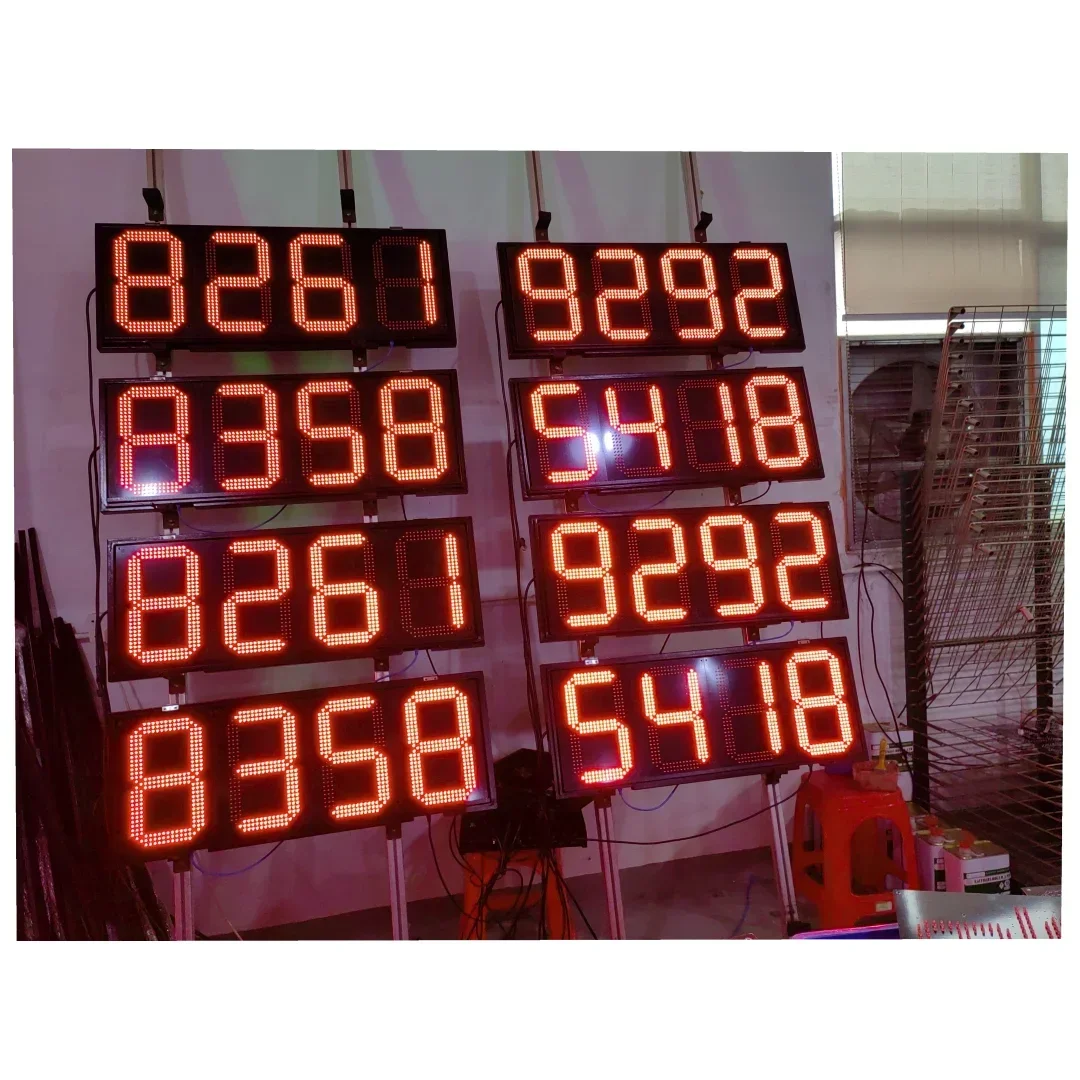 

18-дюймовый чистый белый цвет 8,8,8 цифровой номер с ценовыми знаками электронной станции