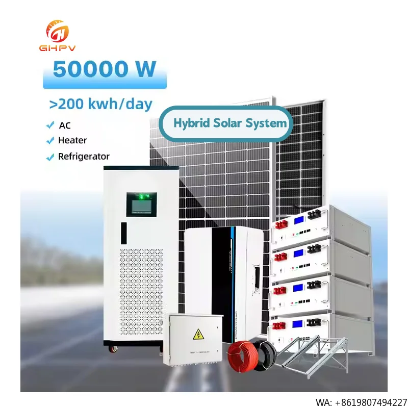 Solar System Set 10kw 12kw  50KW Solar Energy System off Grid 20kw Hybrid Complete Solar Energy System