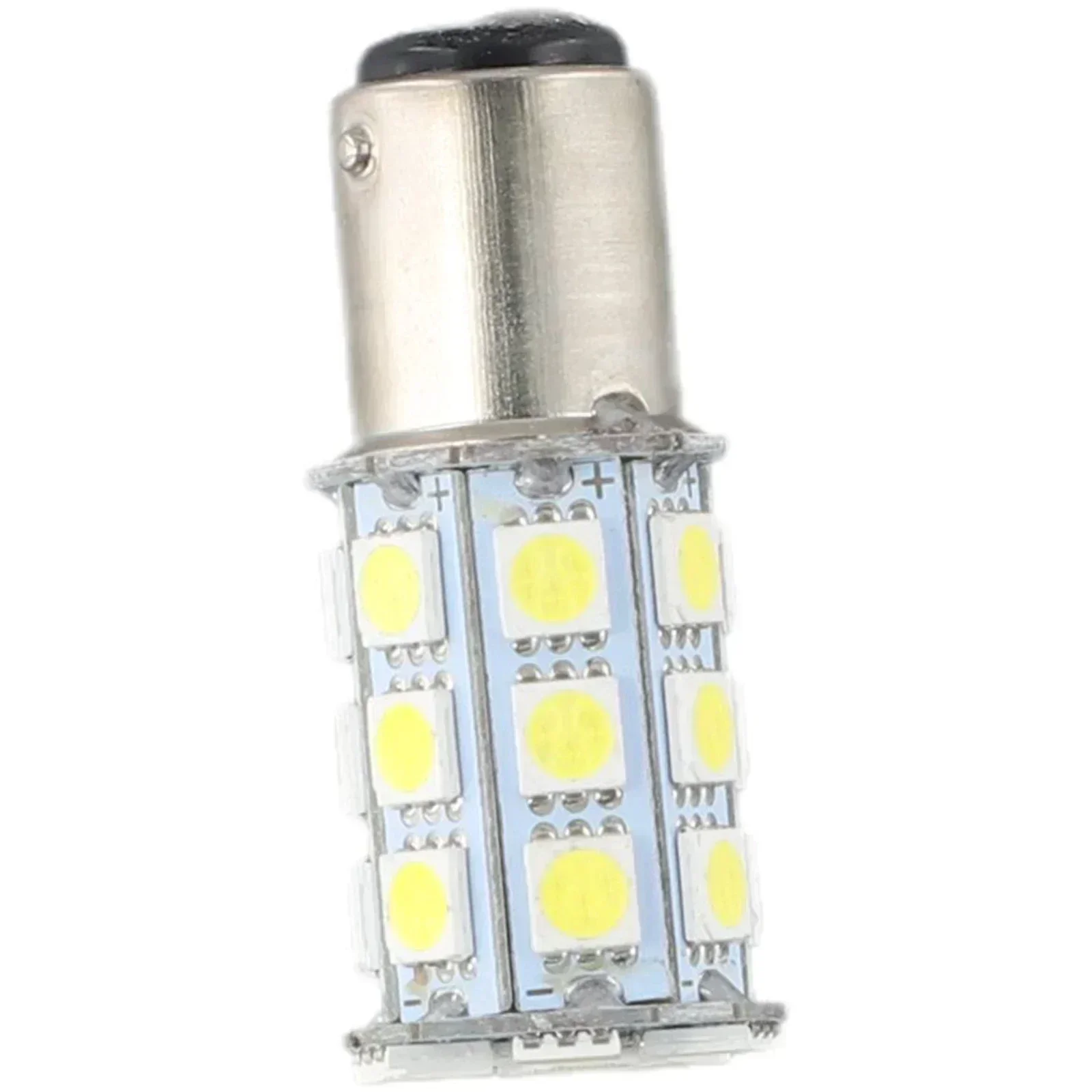 1Pcs White 27-SMD BA15D Cabin Marine Boat LED Inner Lights Bulbs 1004 1076 1142 6000K Boat Light; Marine Light; Interior Light