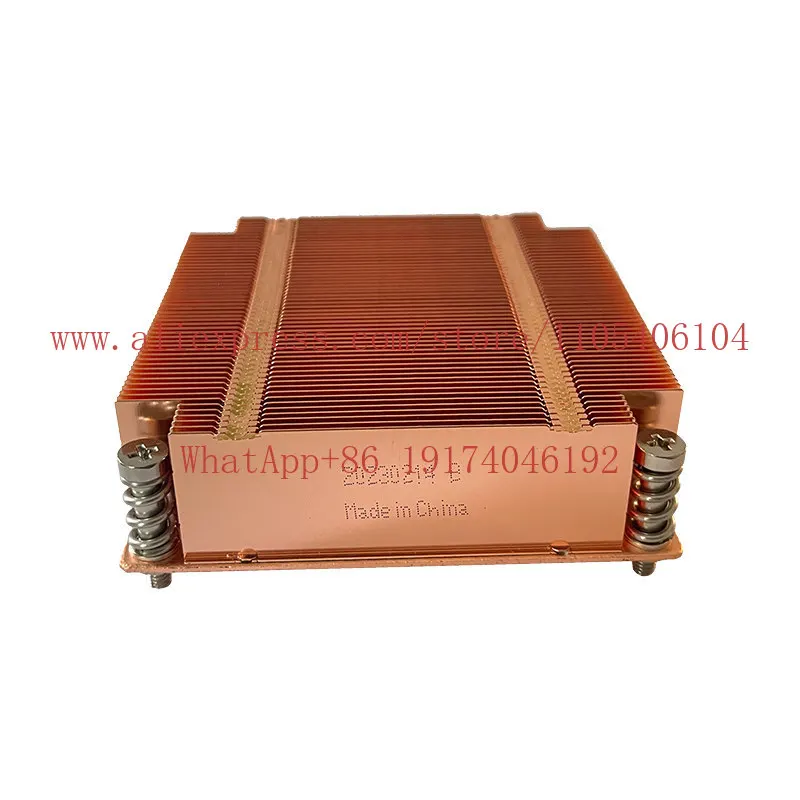 1U2011 2066 Square All Copper Average Temperature Plate Server Radiator Heat Sink Computer Fan R15