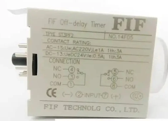 

ST3PF2 AC24V 1SEK ，Feihu FIF Wuxi Group 2 Power Off Delay Super Time Relay