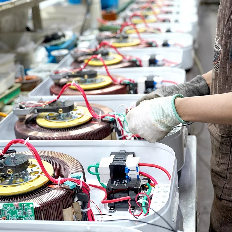 OEM Wall Mount AC Servo Motor Control Automatic Voltage Regulator/Stabilizer Single Phase 1kVA 5kVA 7kVA Copper Material 220V view 6