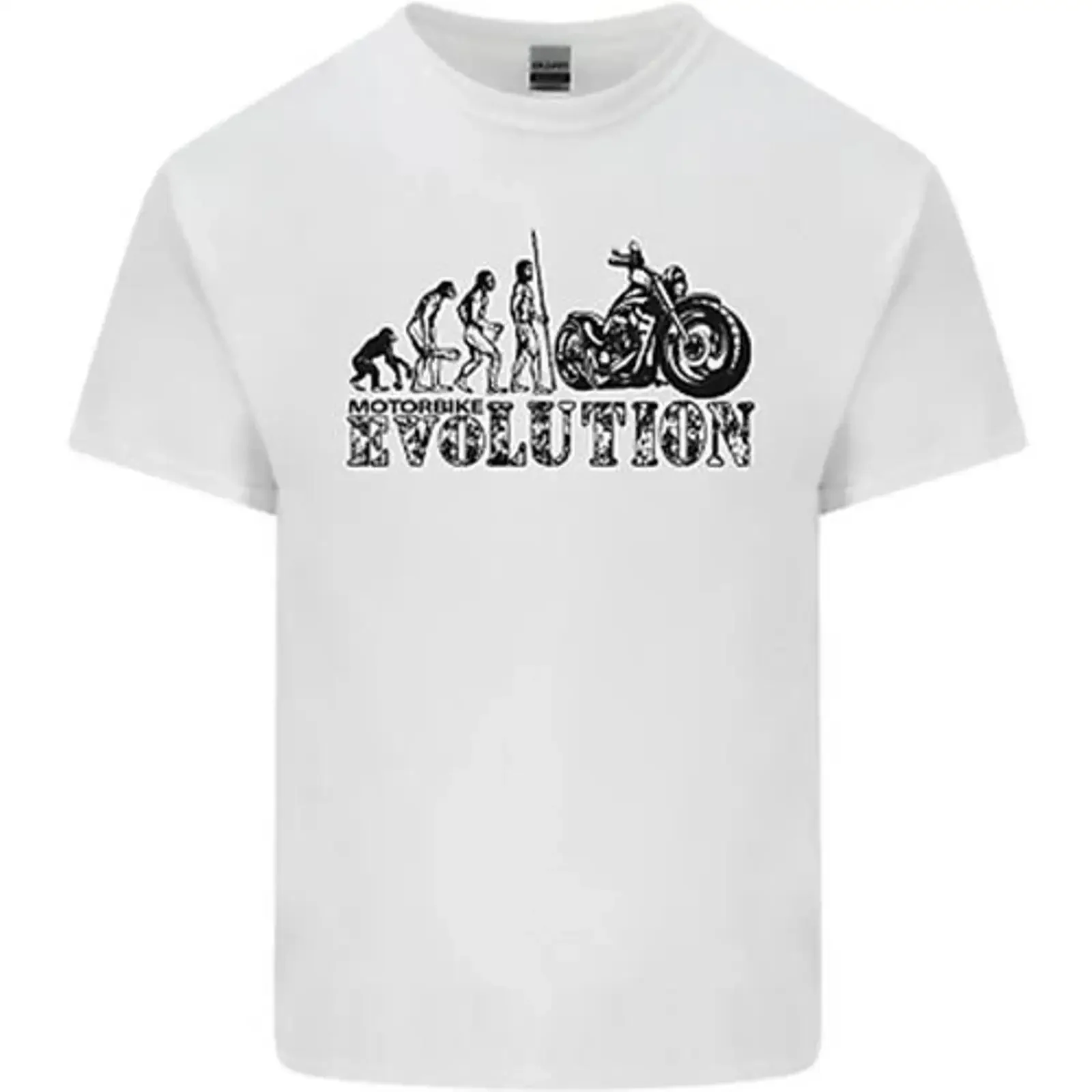 Evolution of Motorcycle Motorbike Biker Mens Cotton T Shirt Top vintage Washed Unisex graphic Comfortable Casual homme