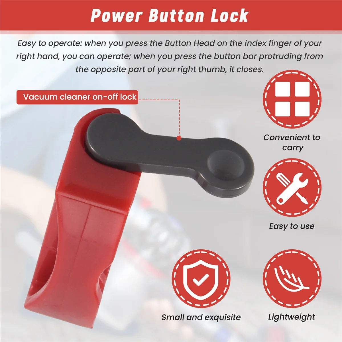 T71C Trigger Lock ปุ่มอุปกรณ์เสริมสําหรับ Dyson V6 V7 V8 V11 V10 เครื่องดูดฝุ่นเครื่องใช้ในบ้านอะไหล่-สีสุ่ม