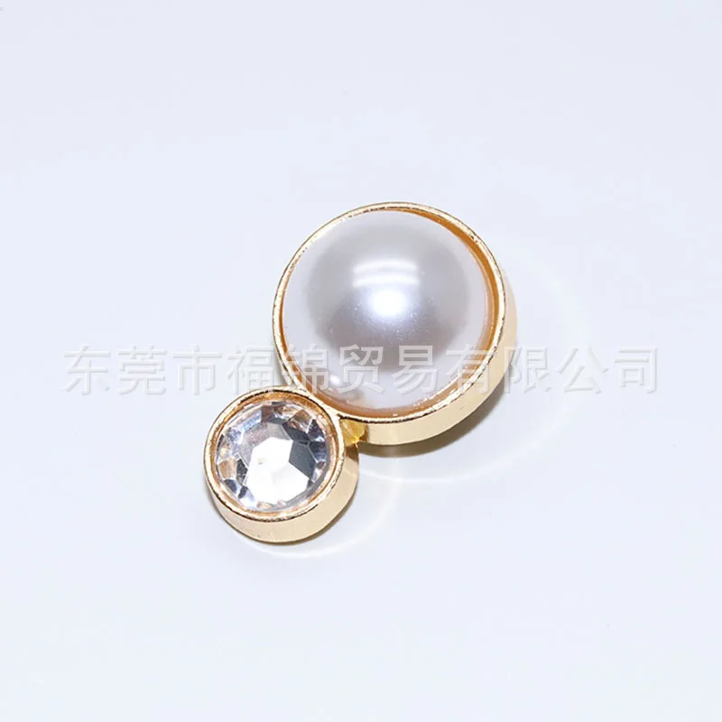 2024 New Metal Shoe Charms for Women Girls Fashion Bling Crystal Pearl Shoe Decorations Kids Gifts