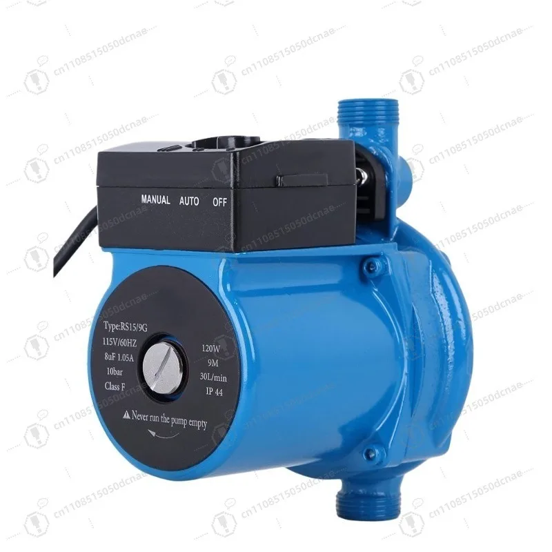 Automatic Shielded Circulation Booster Pump 110V Hot Cold Water Pump For Water Heater Solar Pipeline Pressurization