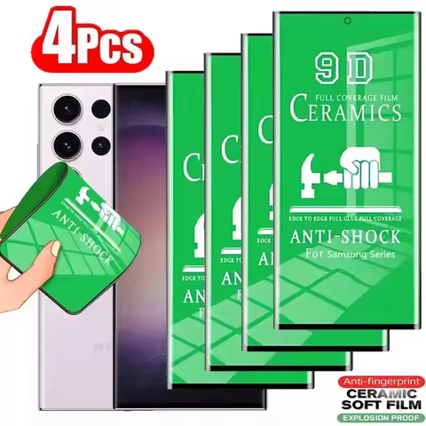 4Pcs HD Ceramic Film for Samsung Galaxy S21 S20 S22 S23 S24 Ultra FE S10 S9 S8 Plus Note 20Ultra 8 9 10 Plus Screen Protector