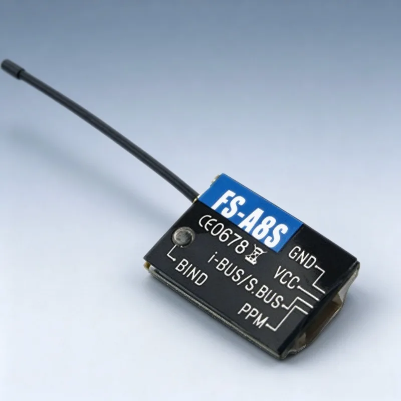 FS-A8S 2.4G 8CH Mini RC Receiver Support PPM I-BUS S.BUS Output for FPV Racing Drone Quadcopter Airplane Model Parts Component