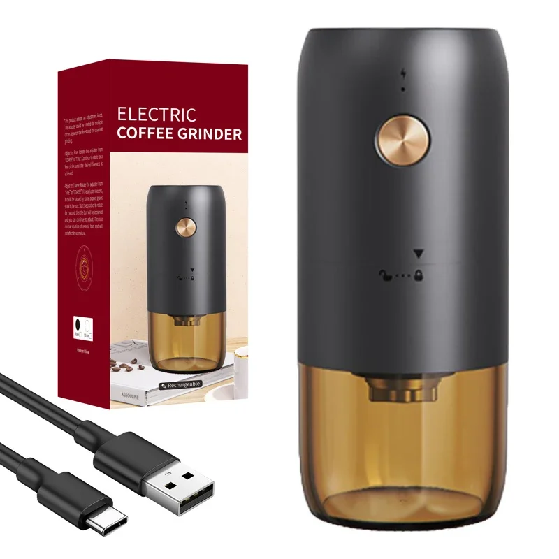 Electric Coffee Grinder One-Touch Operation Coffee Bean Grinder for Herbs Spices  420 Stainless Steel Blade