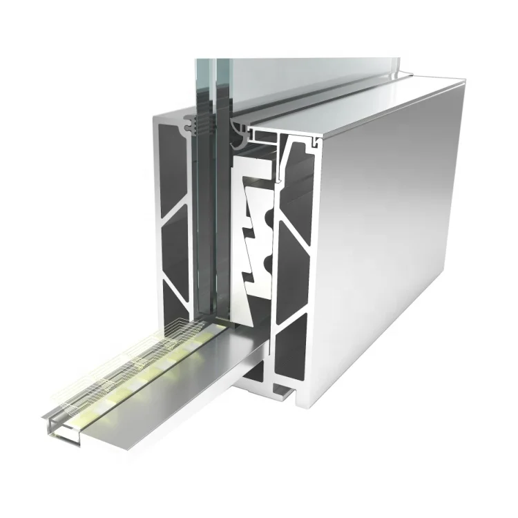 Customization Safety Frameless Tempered Glass Fence Railing System Aluminum U Channel Glass Balcony Railing