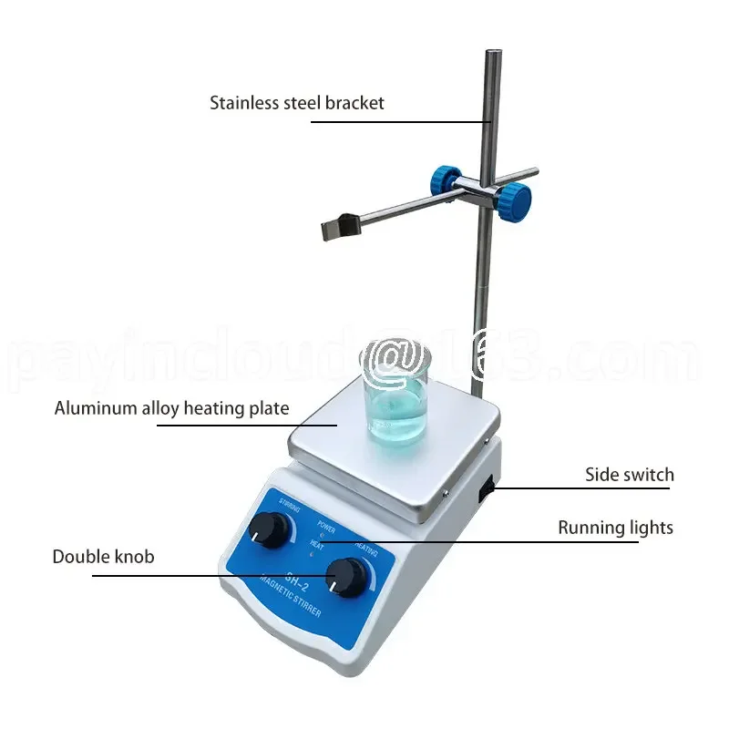 

Magnetic Stirrer SH-2 American, British, Australian, European Stirrer Manufacturer Stepless Speed Regulation Magnetic Heating