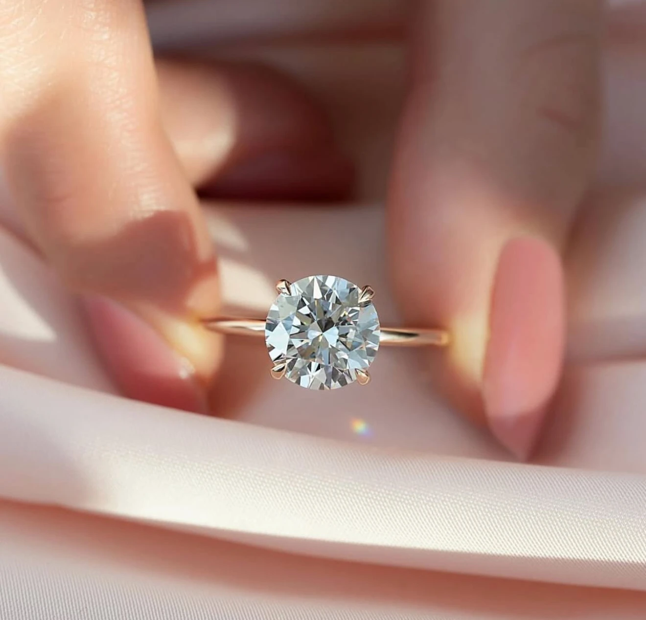 

Customizable 14K18K Gold Engagement Solitaire Ring 3CT 5CT Oval Cushion Cut VVS1 Moissanite/Lab Grown Diamond Engagement Ring