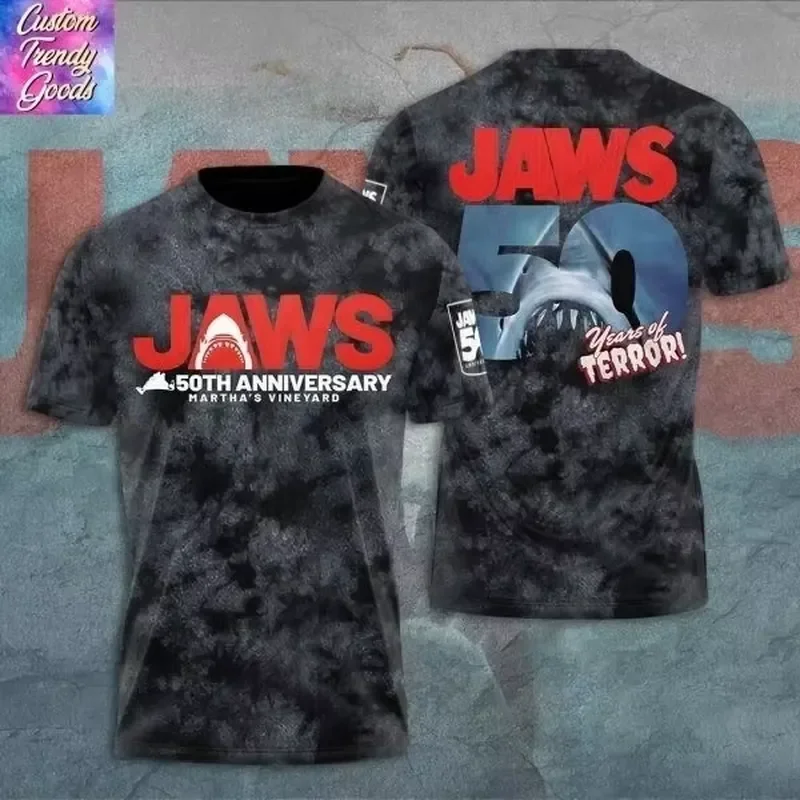 3D-Druck Sport Schnelltrocknend Atmungsaktiv Herren Damen T-Shirt Film Jaws Mode Hip-Hop Street Harajuku Rock Lässig Klassisch Kurz – Detail 4