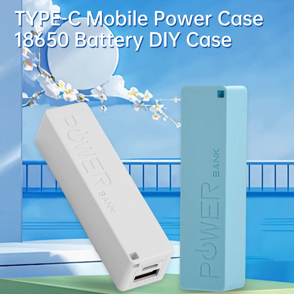 1 TYPE-C Mobile Power Case 18650 Battery DIY Box Power Bank Battery Charger Case Portable USB Power Bank Kit Storage Case