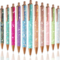 1 Pcs Roller Pen Fancy Pens for Women Glitter Colorful Ballpoint Pens Metal Retractable Pens Cute Sequins Pens for Women Girls