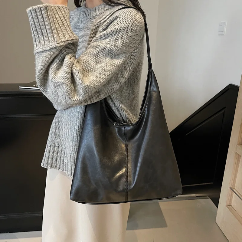 Fashionretro large capacity underarm bag women's classy work clothing tote bag