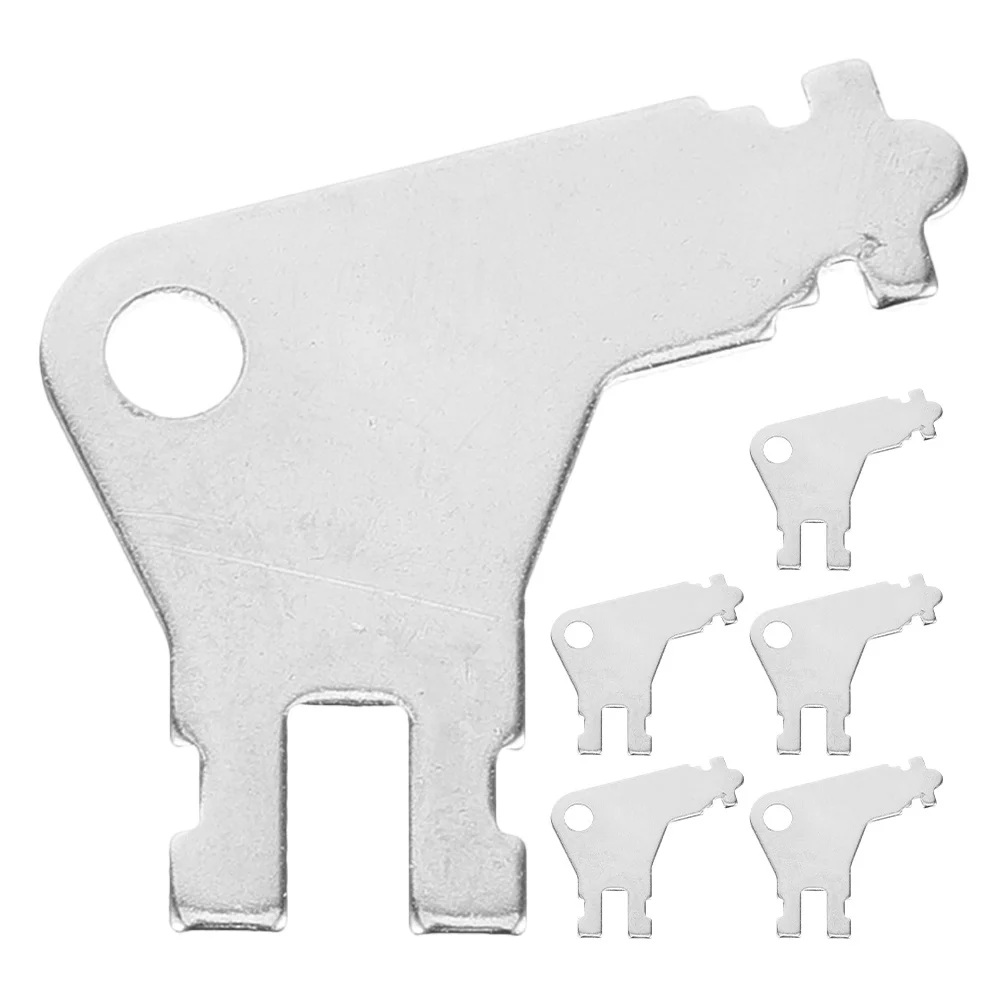 

6pcs Tissue Paper Dispenser Key Set Iron Material Sturdy Not Fade Lightweight Universal Replacement For Toilet Paper Towel