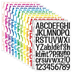 5Pcs/set Waterproof Colorful Stickers Creative DIY PVC Letter Number Sticker For Mailbox Address Number Cards Cups