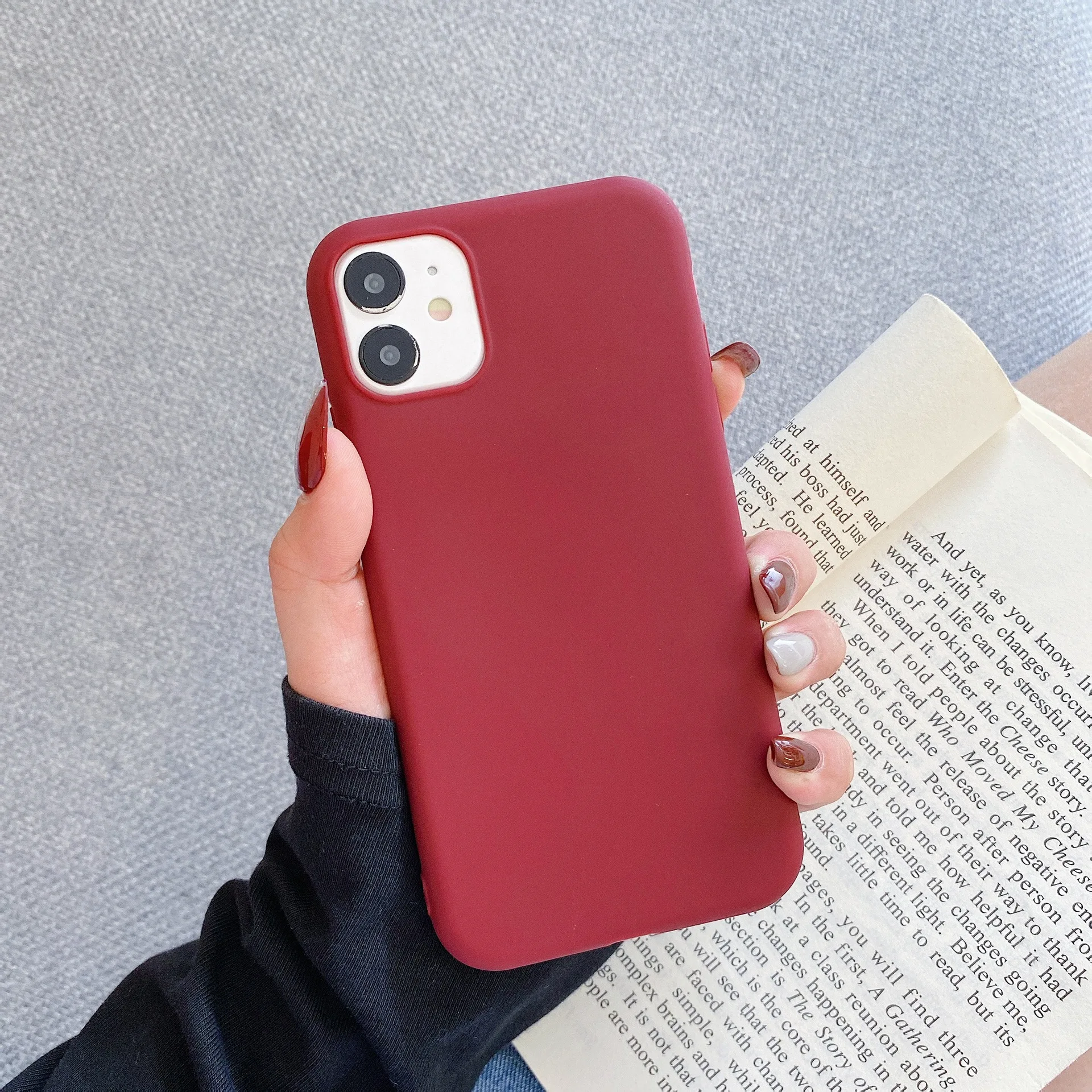 Candy Thin Soft Color Phone Case For iphone 16 15 14 13 12 11 Pro max 7 8Plus X Xs XR Silicone Back Capa For iphone SE 20 Cover