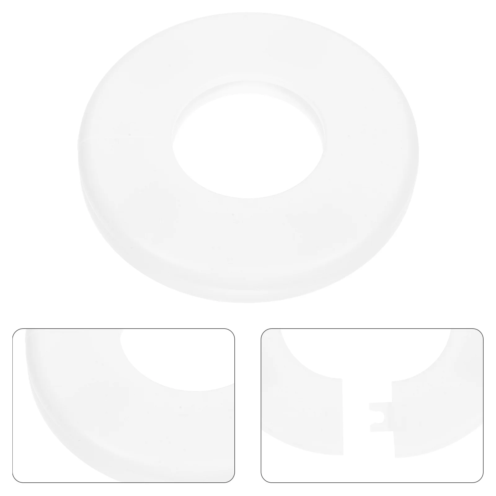 

2Pcs Pool Ladder Escutcheons Round White Split Flange Plate Protective Covers for Pool Ladder Safety Guard Inner Flange Plate