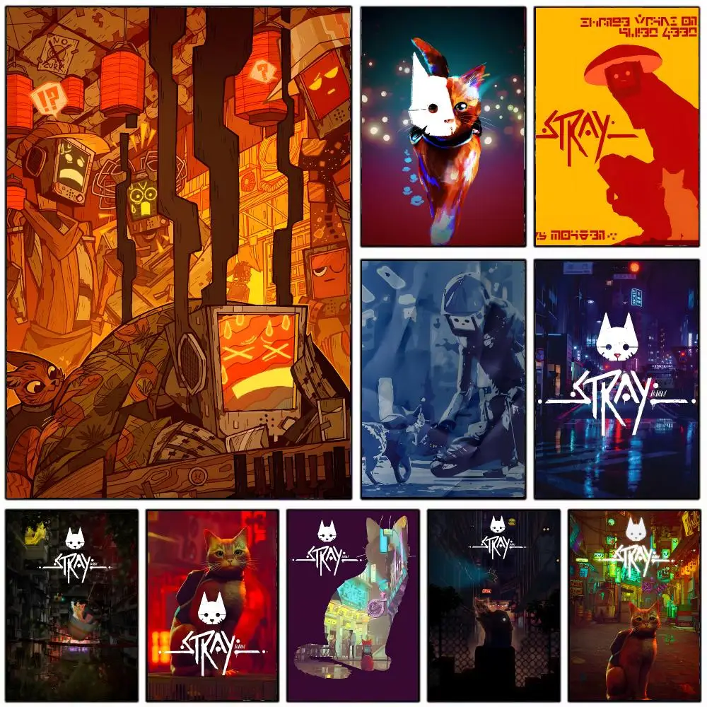 Adventure Game S-Stray Poster Wall Art Print Decorative Mural Home Decor Gift Unframed