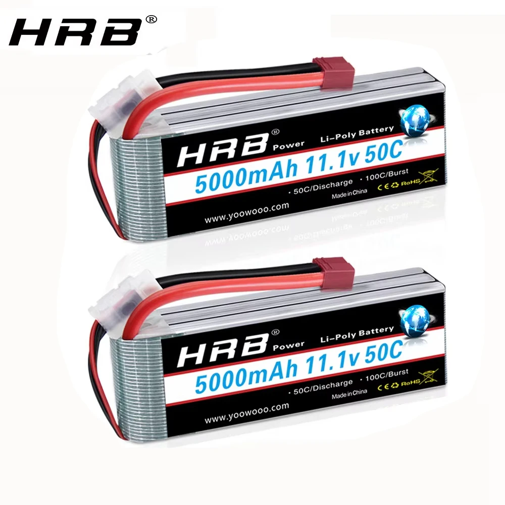 HRB 11,1 V 3S 5000 mAh Lipo Batterie 50C T Deans XT60 EC5 RC FPV Flugzeuge Drone Racing Boot auto Teile
