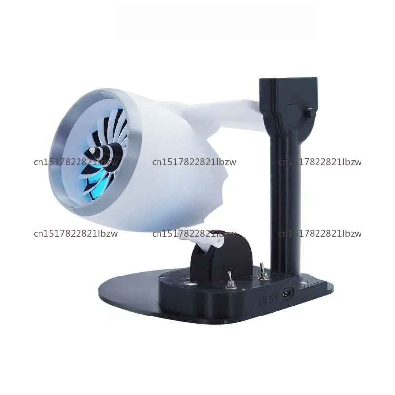 Desktop Fan USB Office Glow Turbo Spray Humidifier Technology Aviation Model Ornament