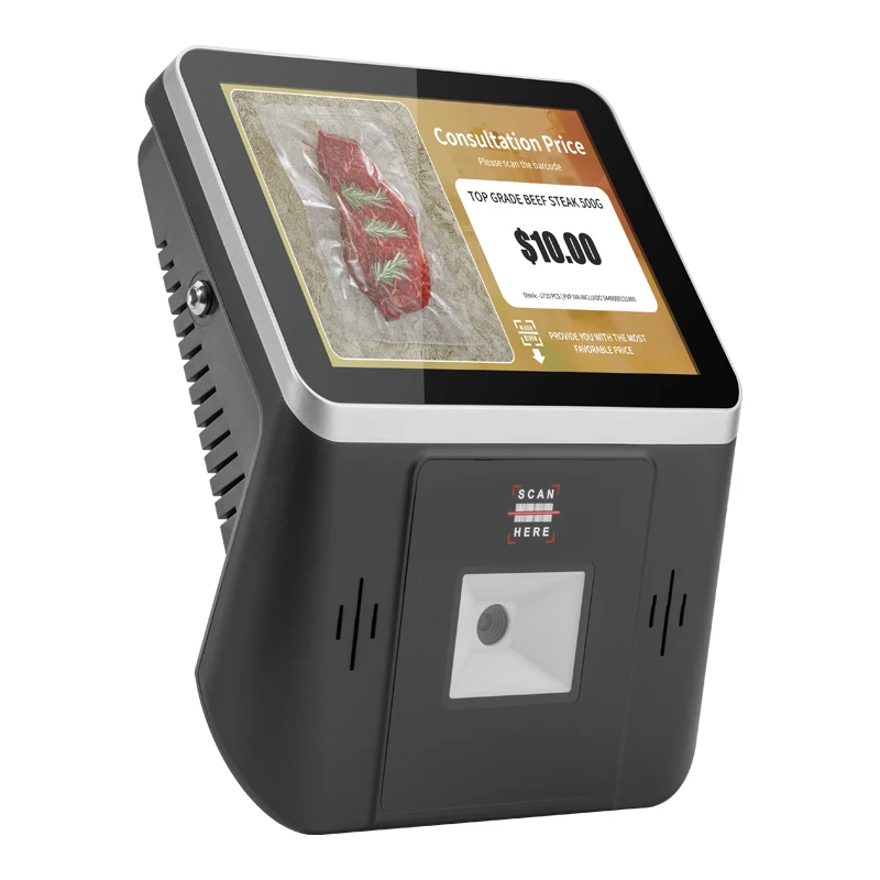 8'' Touch Cash Register Price Checker All in One Touch Supermarket Pos Systems Price Checker With 2d Barcode Scanner