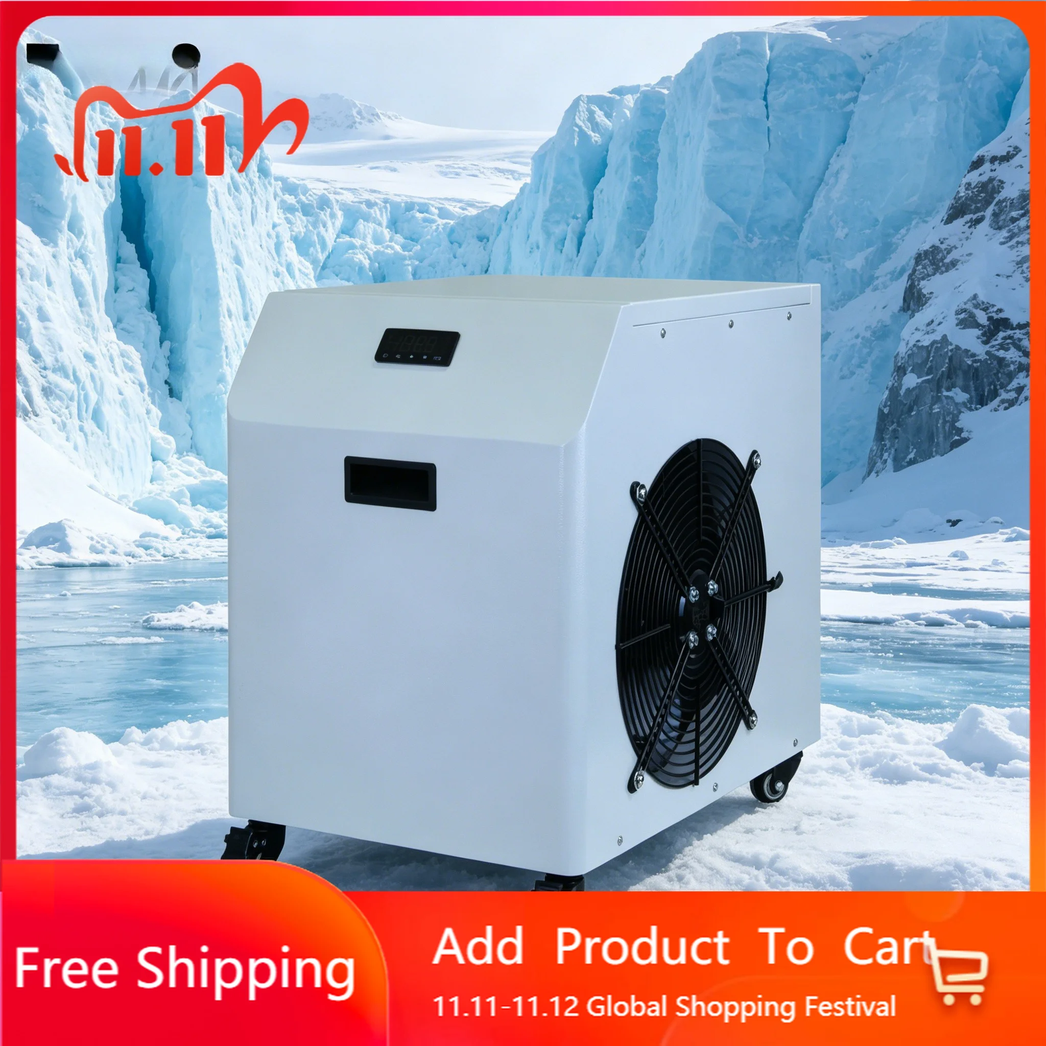 High Efficiency R410A Auto Digital Water Chiller Heater Compressor Pump Motor Pro Cold  Eco 0.5-3h.p