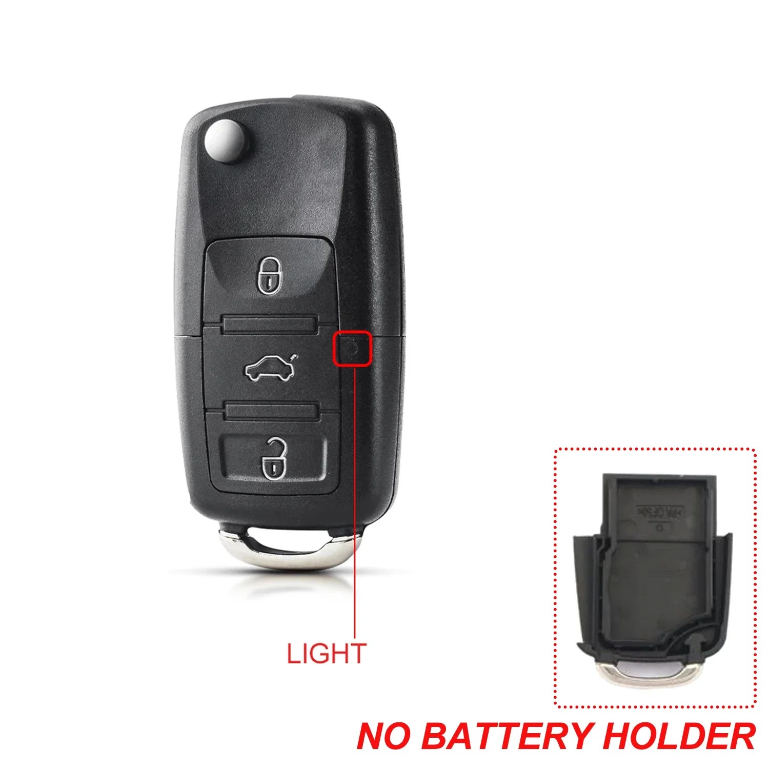 2/3/4 Bottons Folding Car Remote Key Shell Case Fob for VW Passat Polo Golf Bora Ibiza Leon Octavia Fabia Beetle Skoda Seat B5