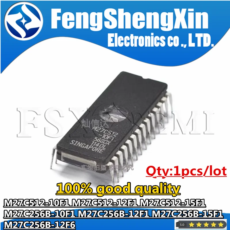 

1pcs M27C512-10F1 M27C512-12F1 M27C512-15F1 M27C256B-10F1 M27C256B-12F1 M27C256B-15F1 M27C256B-12F6 DIP Chips