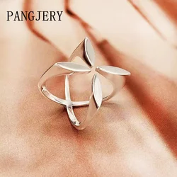 PANGJERY Gold Color Opening Rings for Women Exquisite Simple Temperament INS Fashion Creative Anniversary Jewelry Gifts