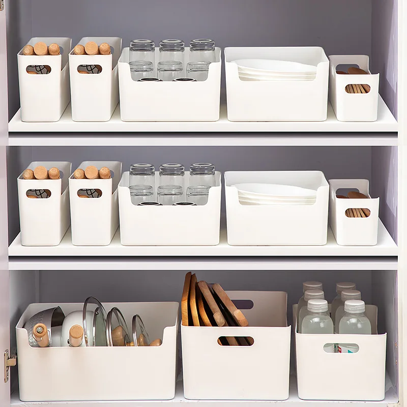 Cabinet Storage Box Large Capacity Kitchen Utensil Cutlery Organizer Box Multifunctional Kitchen Storage Organization