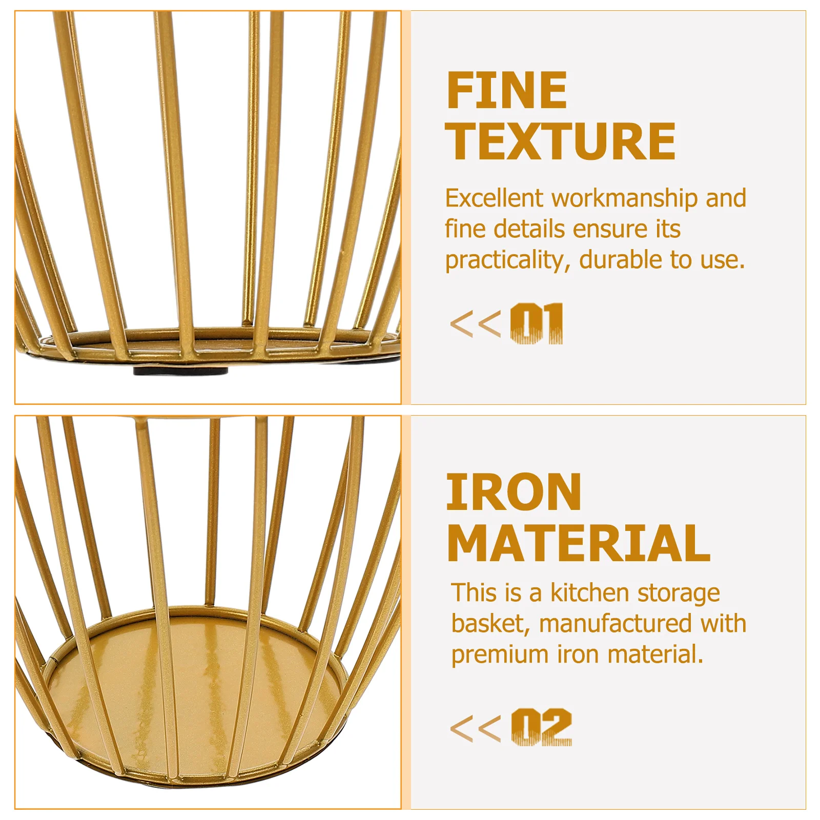 

Kitchen Storage Basket Wrought Iron Fruit Vegetable Container Wire Baskets ganizing Eggs Vegetables Snacks Garlic Potatoes
