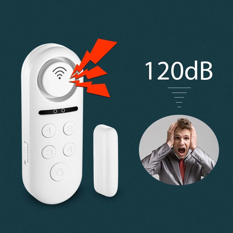 Security Protection Smart Home Tuya Alarm Motion Sensor Build-in Buzzle Wireless Magnetic Window Detector